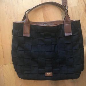 Fossil Woven Seatbelt Briefcase